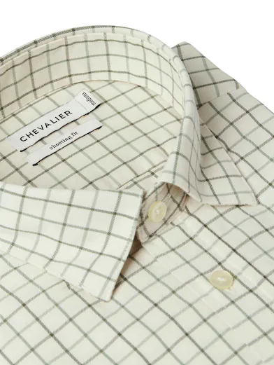 Chevalier Luton Shooting Fit Shirt Hunter Green Tattersall