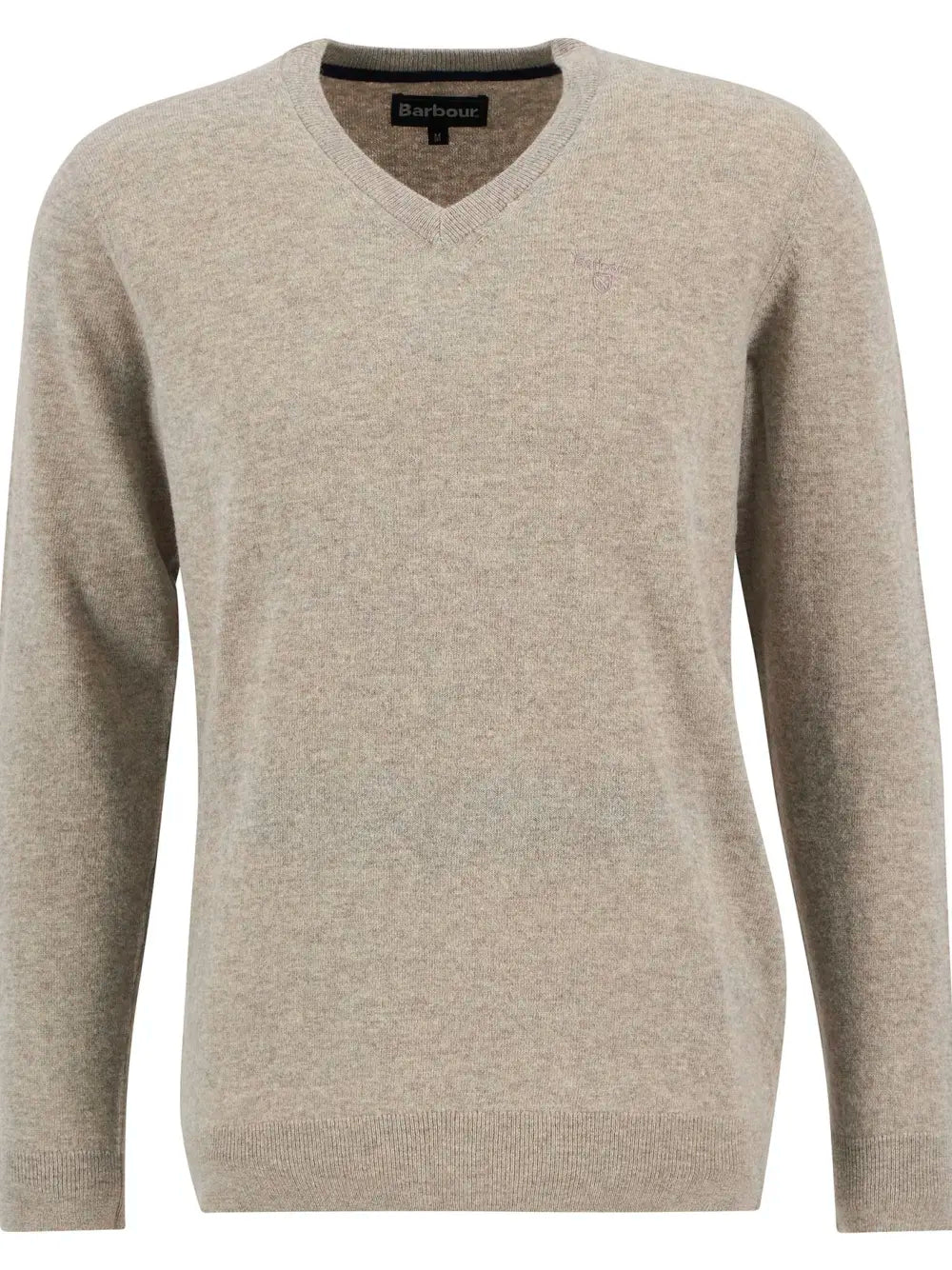 Barbour Essentail LW V Neck Stone