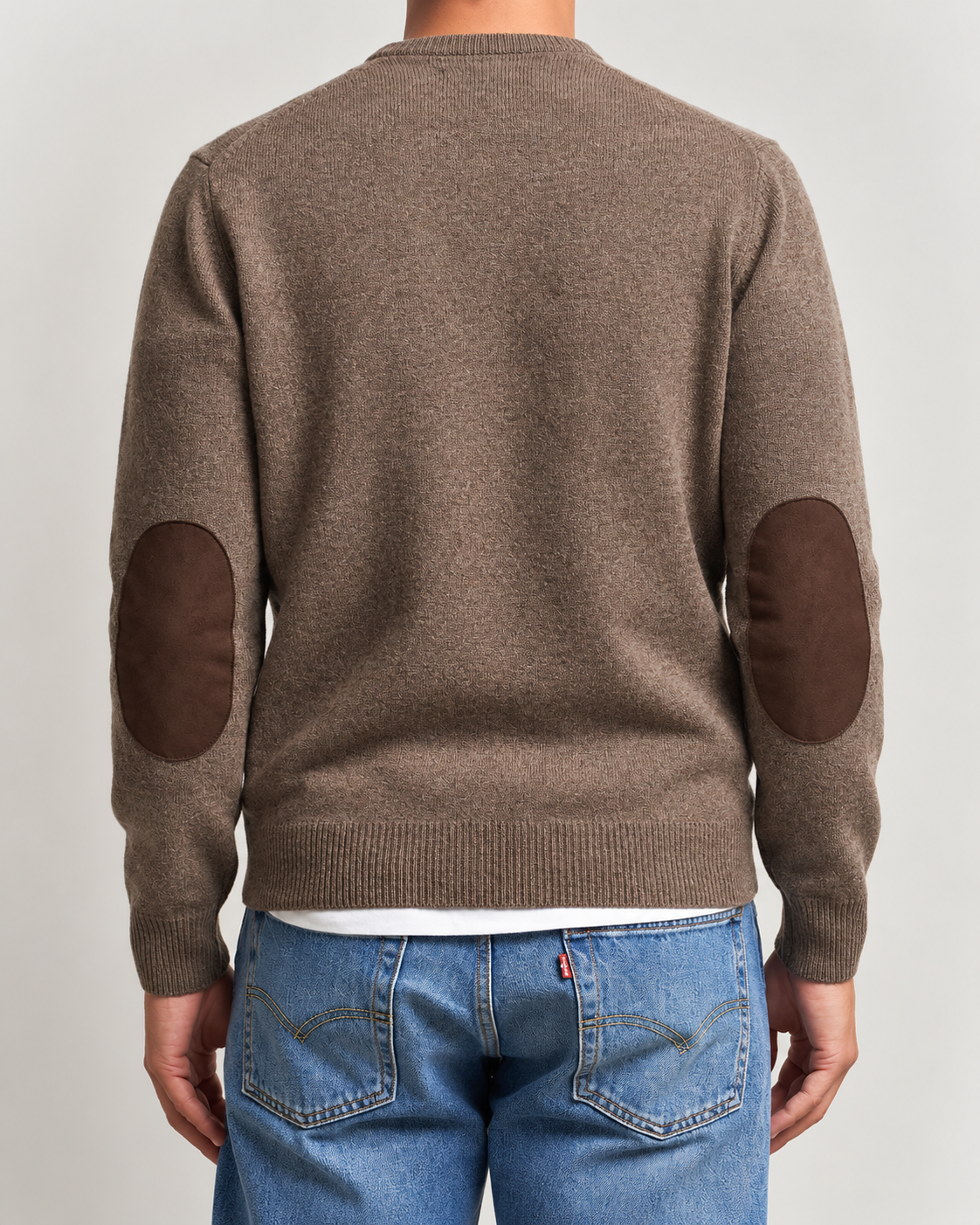 Barbour Ess Patch Crew Dark Stone