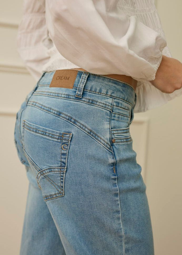Cream CR Lone Straight Leg Jeans Coco Fit Light Bl