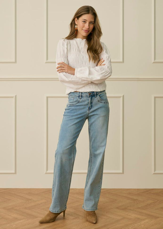 Cream CR Lone Straight Leg Jeans Coco Fit Light Bl